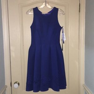 Royal Blue Scuba Dress
